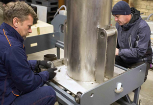 IAEA and Croatian researchers test a new method for storing radioactive waste. Courtesy of the IAEA