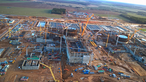 Belarus' Ostrovets Nuclear Plant construction site Courtesy of the IAEA/Directorate for NPP Construction of Belarus