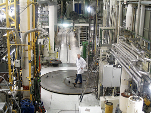 Inside the Halden Research Reactor. Courtesy of Institute of Energy Technology