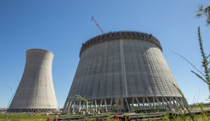 The cooling towers for Vogtle Units 3 and 4